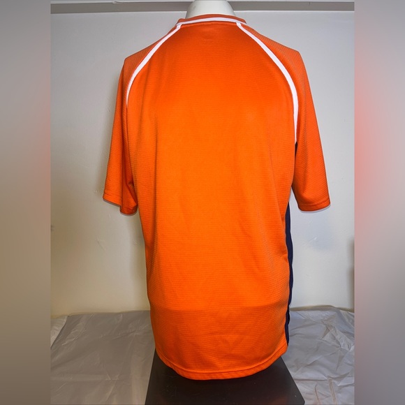 Majestic Cooperstown Collection Detroit Tigers Jersey Vintage Orange Blue - Picture 2 of 9